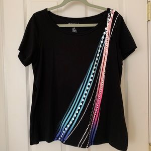 IDEOLOGY Women Short Sleeve T-Shirt Top